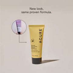 Acure night cream applying on face demonstrates soothing application for all skin types