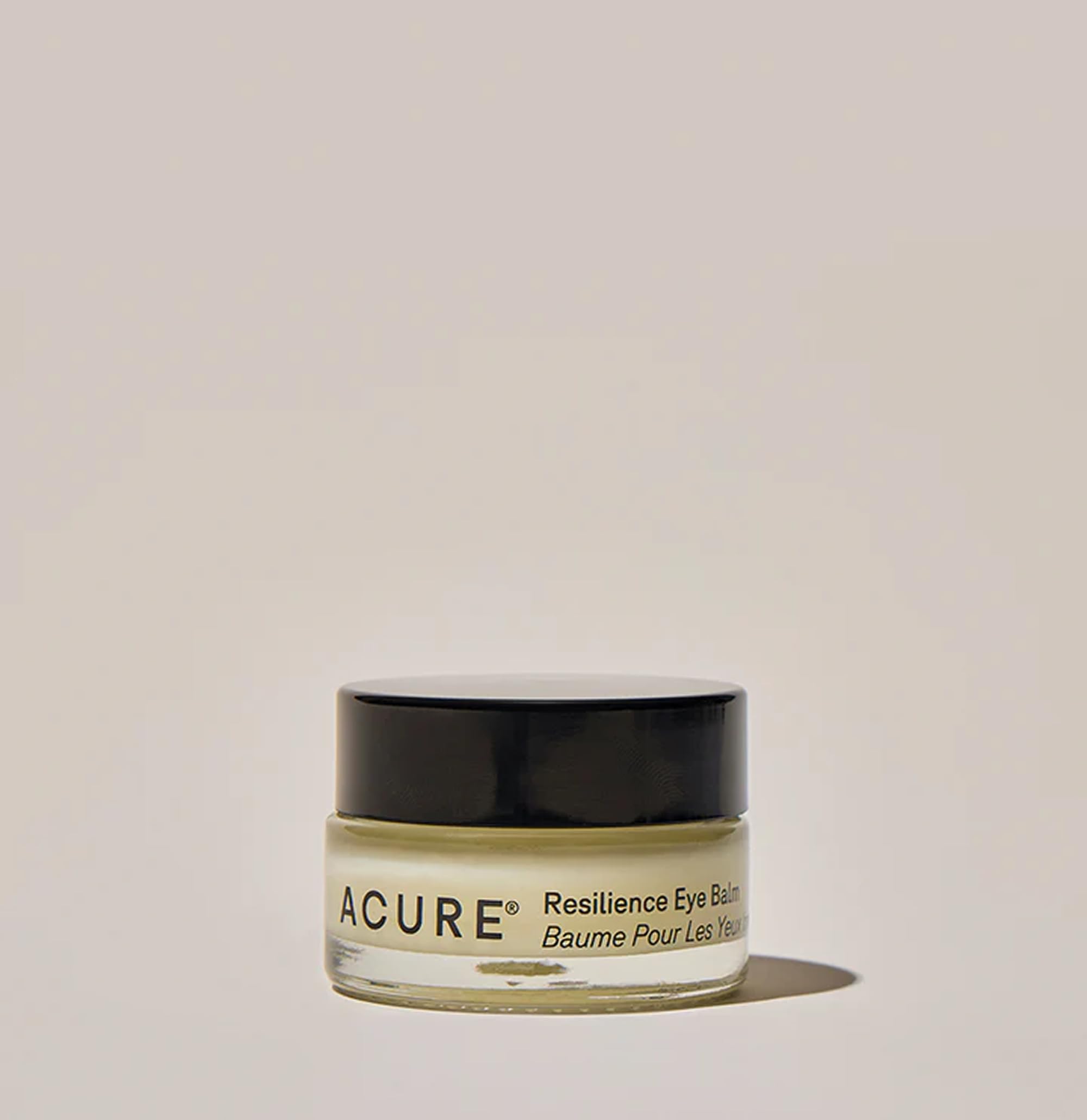 Acure Resilience Eye Balm avocado oil droplet emphasizing hydration