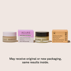 Acure Resilience Eye Balm cream swirl highlighting avocado oil nourishment