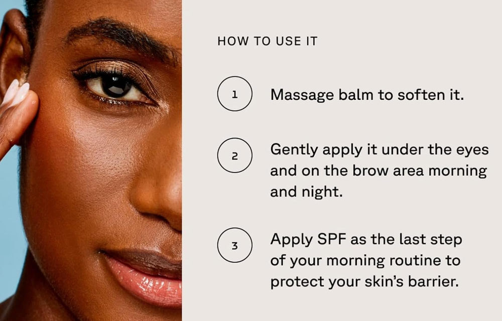 Acure Resilience Eye Balm shown in daily-use routine concept
