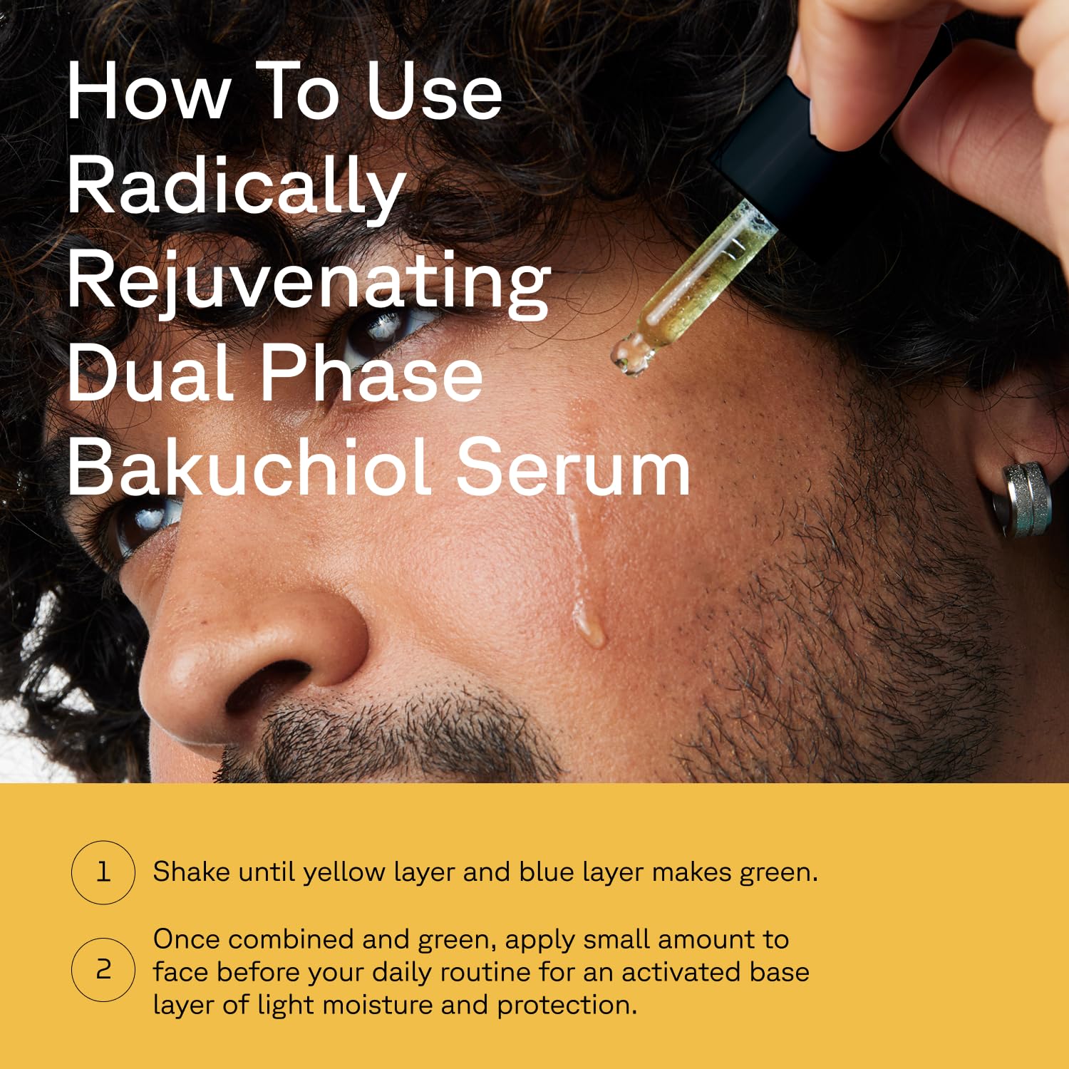 Acure serum texture closeup illustrates velvety hydration for smoother feel.
