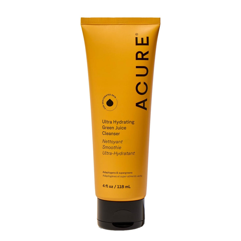 Acure Ultra Hydrating Green Juice Cleanser bottle ready for daily hydration.