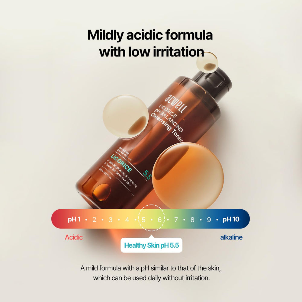 ACWELL Licorice toner green tea extract close-up suggests antioxidant refreshment.