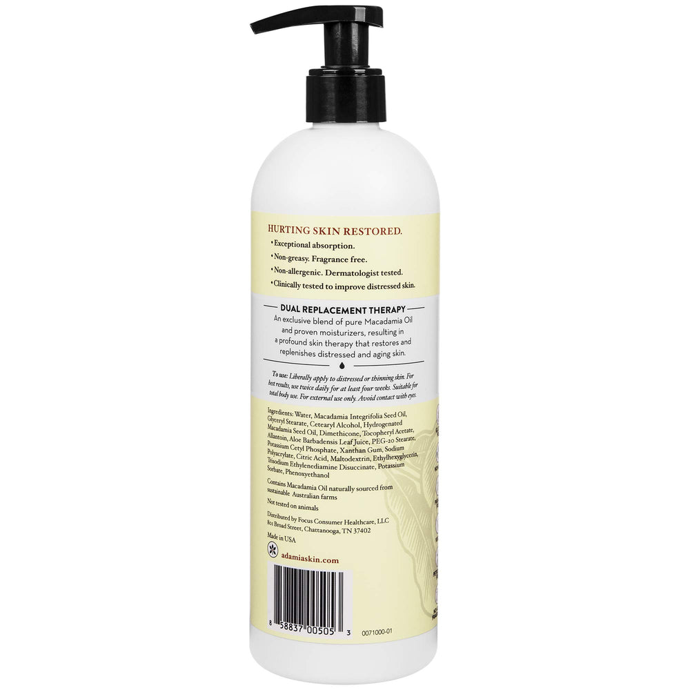 Natural elements surrounding Adamia Therapeutic Repair Lotion highlights its essence.