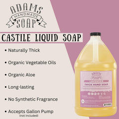 Adams Handmade Soap organic castile lavender eco-friendly refill showcases sustainable cleaning options