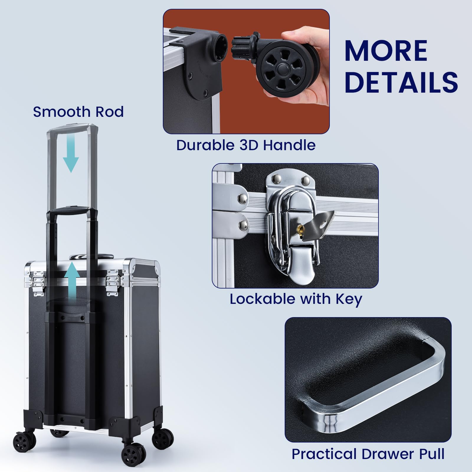 Adazzo interior layout reveals organized compartments for brushes, palettes, and tools.