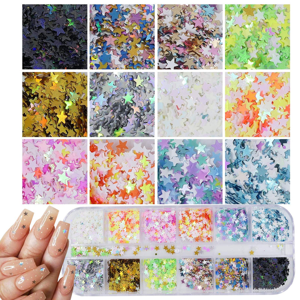 AddFavor chunky glitter laser silver sequins deliver bold highlights in designs.