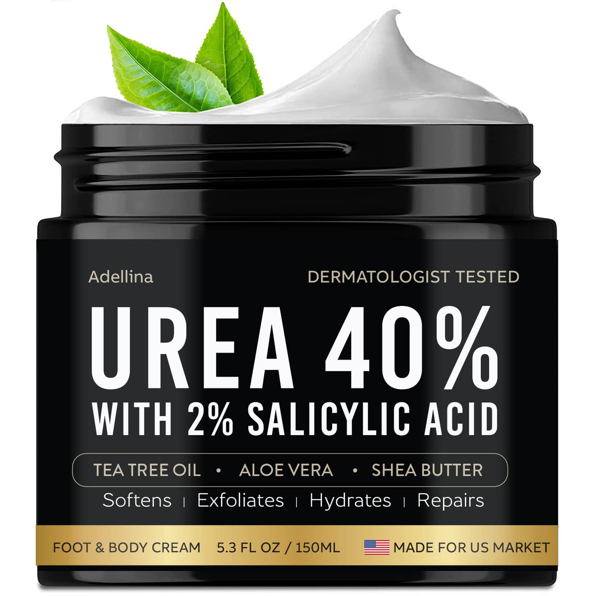 Adellina Urea 40% foot cream bottle for intensive foot care