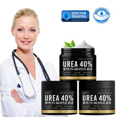 Adellina Urea 40% foot cream jar closeup shows rich texture