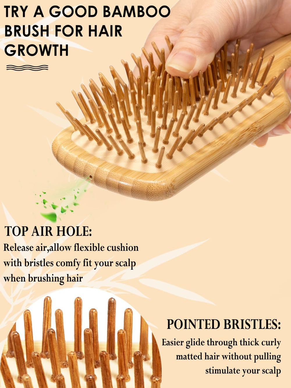 Adevwair brush with ergonomic handle designed for comfortable brushing sessions