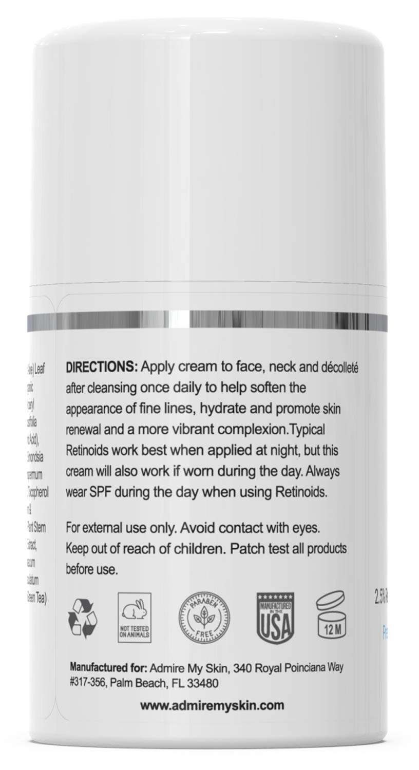 Admire My Skin Potent Retinoid Cream closeup shows anti-aging benefits