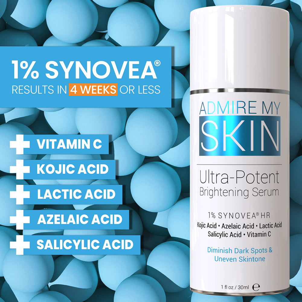 Admire My Skin serum dropper bottle enables precise, consistent application, supporting steady brightening of dull spots.