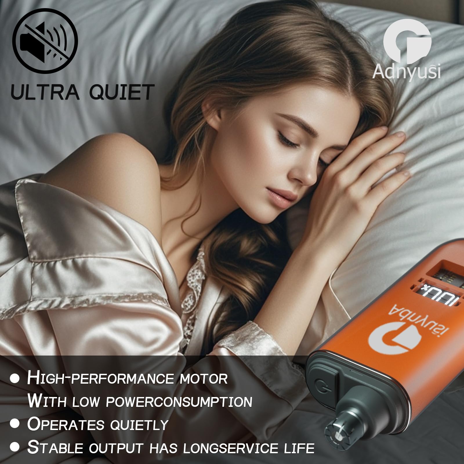 Adnyusi nose trimmer portable lightweight design fits in pocket for effortless grooming anywhere.