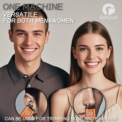 Adnyusi nose hair trimmer USB charge enables quick top-ups for travel.