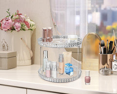 Adoco rotating organizer with smooth bearings keeps items in place.