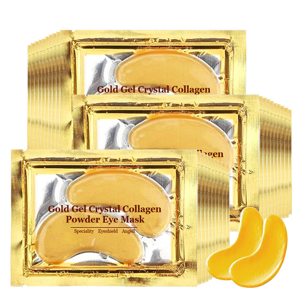 Adofect 24k gold eye mask packaging ready for spa like hydration