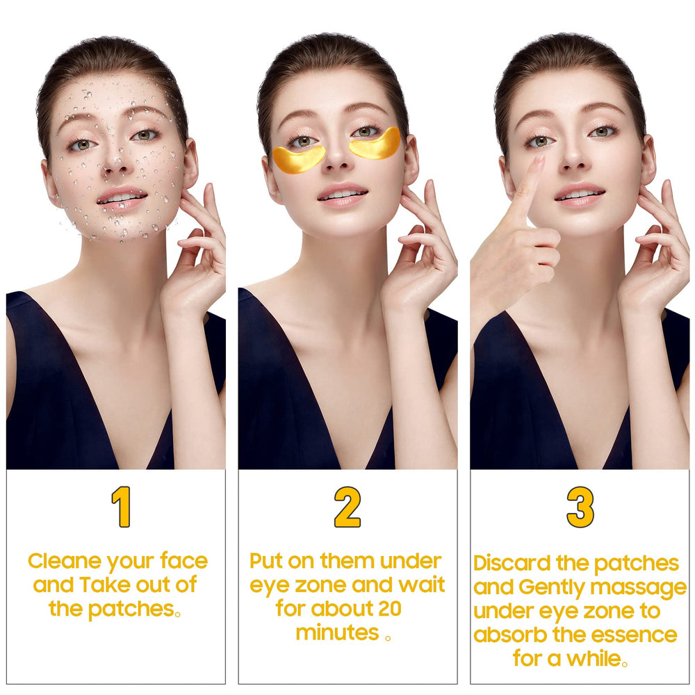 Adofect hyaluronic acid eye patches application offering at home refresh