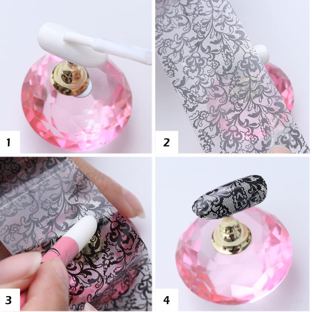 Adonisaon Christmas nail stickers with gifts patterns for charming manicure accents.