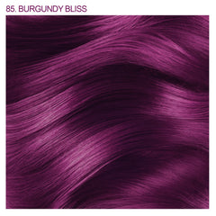 Adore Burgundy Bliss color swatch demonstrates bold red shade for at-home looks