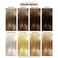 Adore Crystal Clear vegan-cruelty-free label close-up signals ethical color care.
