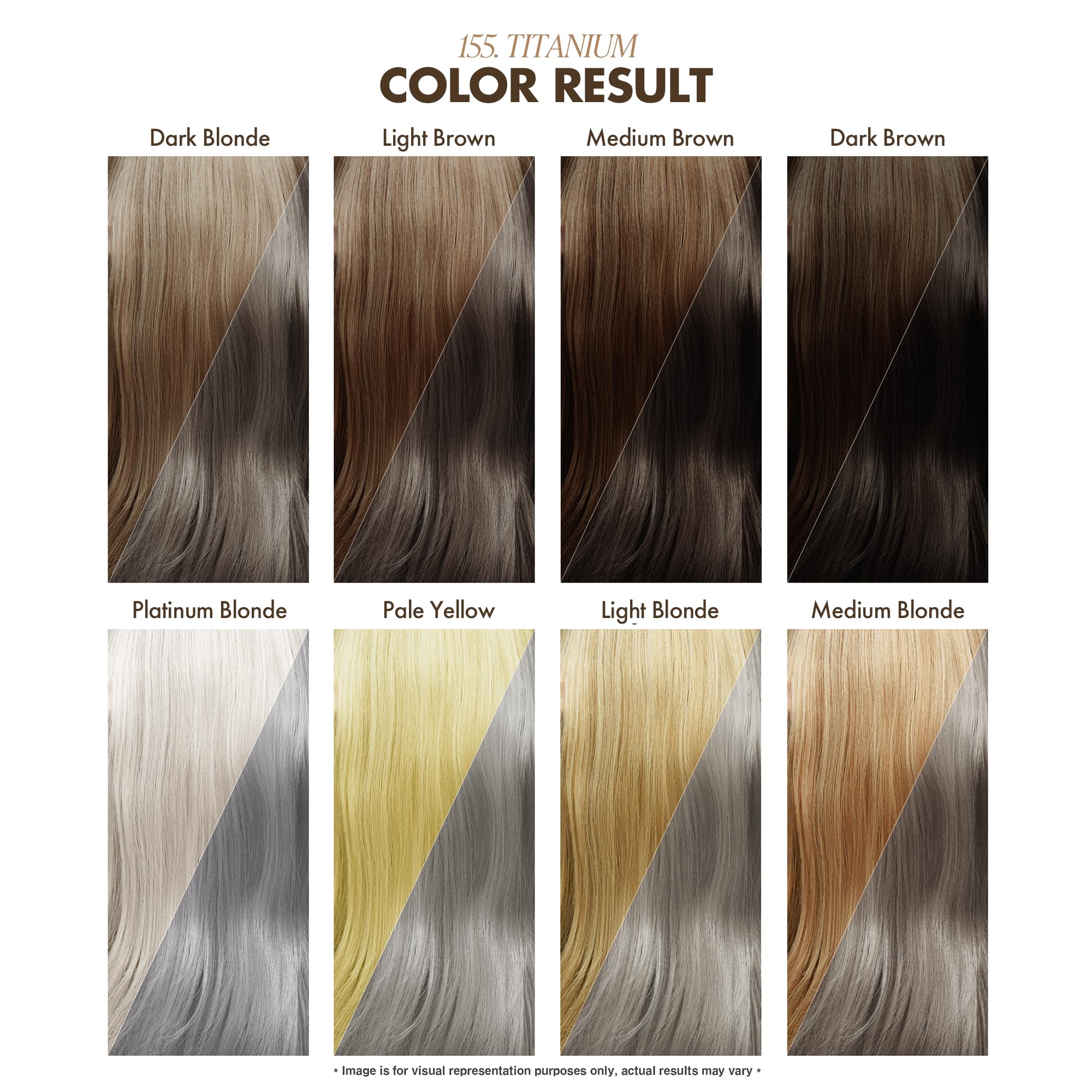 Adore hair-color-application-closeup shows smooth, even application across hair types.