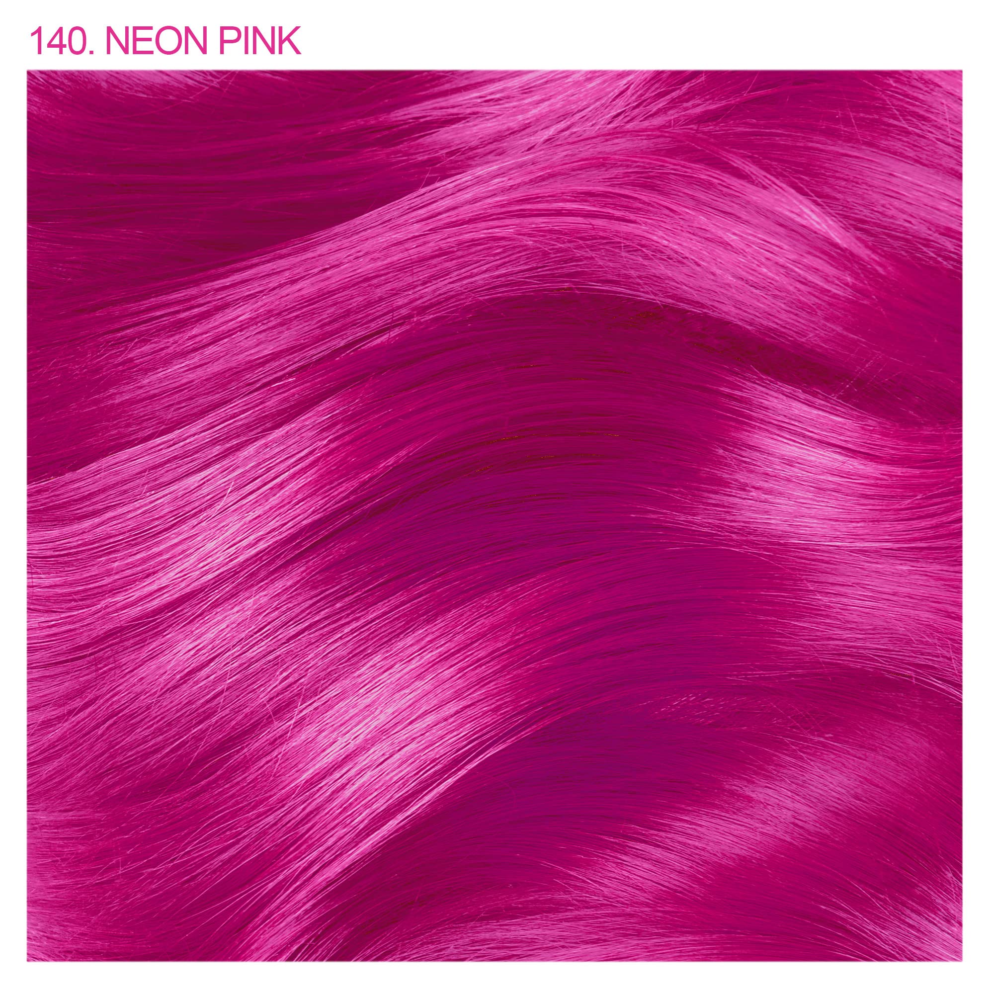 Adore Neon Pink color swatches showcase bold shade ideas for planning your look