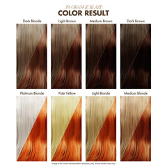 Adore Orange Blaze hair color being applied for easy at-home styling