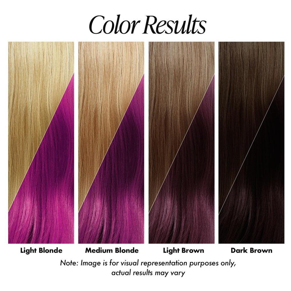 Adore Pink Rose dye foam texture showing even pigment deposition.