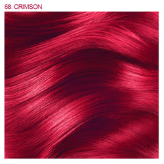 Adore 068 Crimson swatches reveal true shade before full color application.
