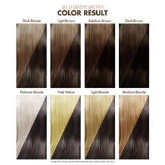 Adore Semi Permanent color before-after demonstrates dramatic transformation with a gentle formula.