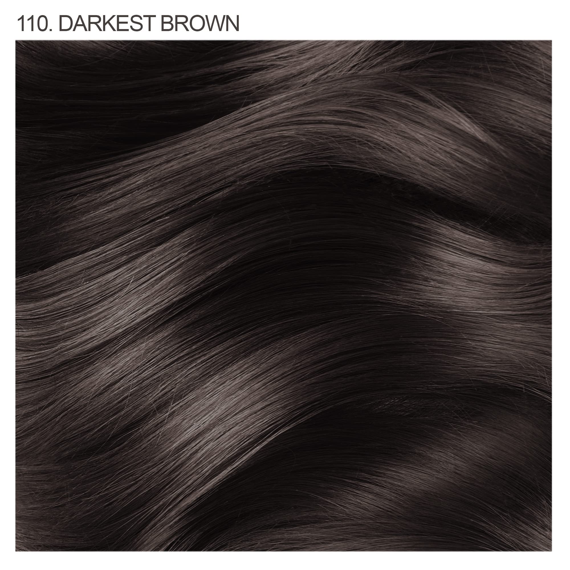Adore color swatches display true brown tone suitable for multiple hair types.