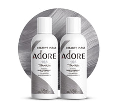 Adore 155 Titanium bottle for bold gray coverage and even pigment deposition.