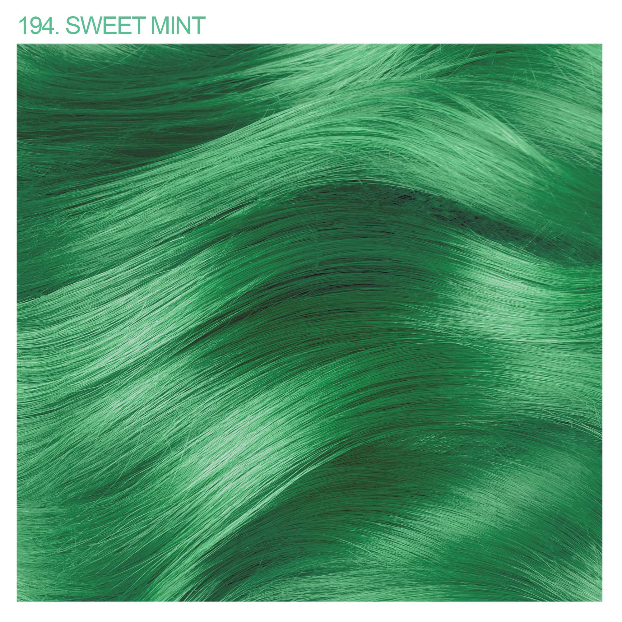 Adore Sweet Mint applying hair demonstrates easy at-home coloring