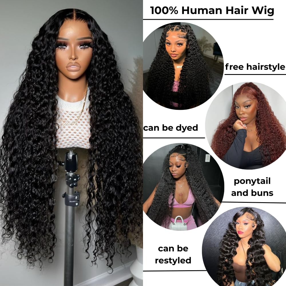 ADORHTUE water wave wig worn for dates or weddings offers elegant, flattering looks.