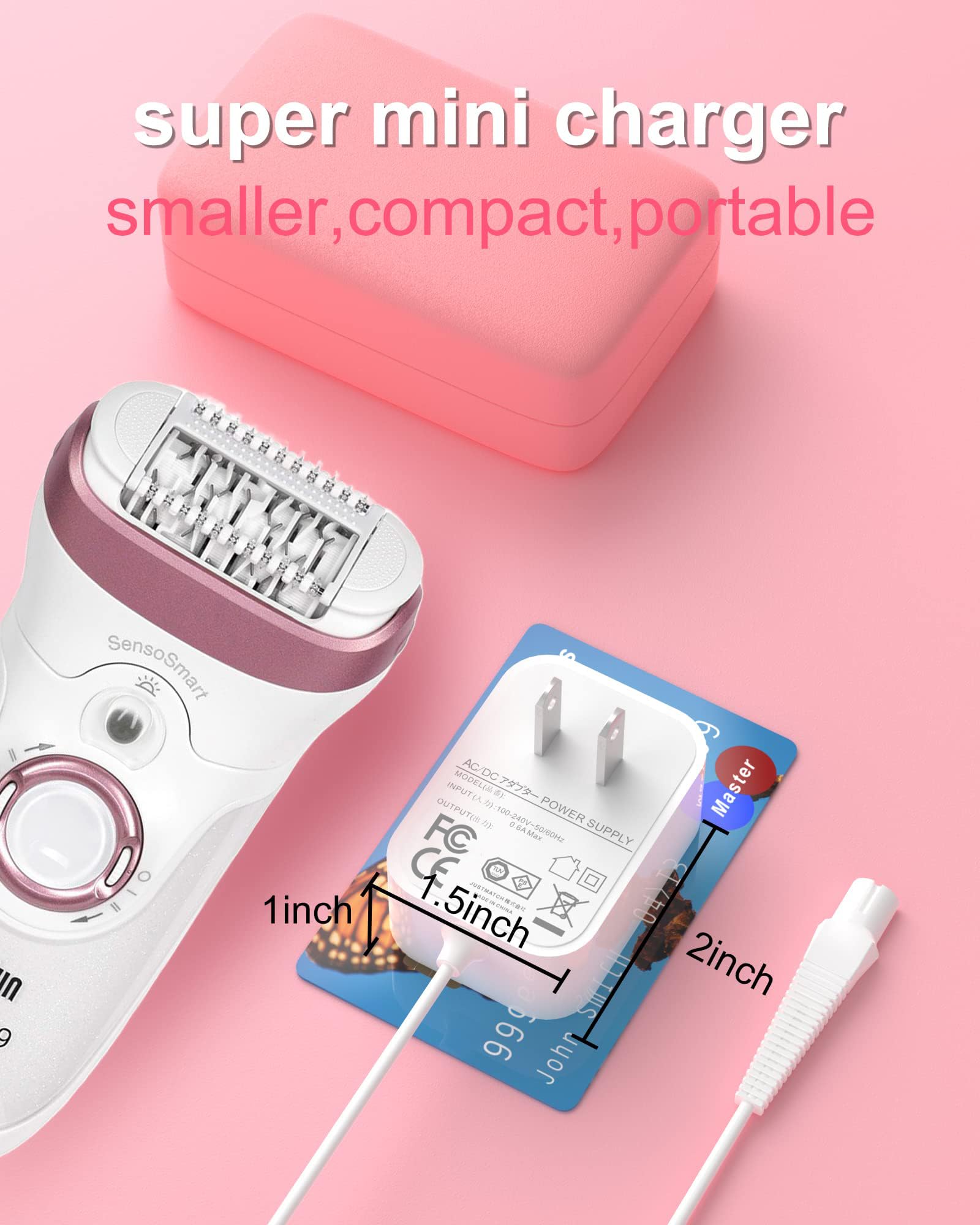 ADRICY Charger with protection tech banner notes over-voltage and short-circuit safeguards.