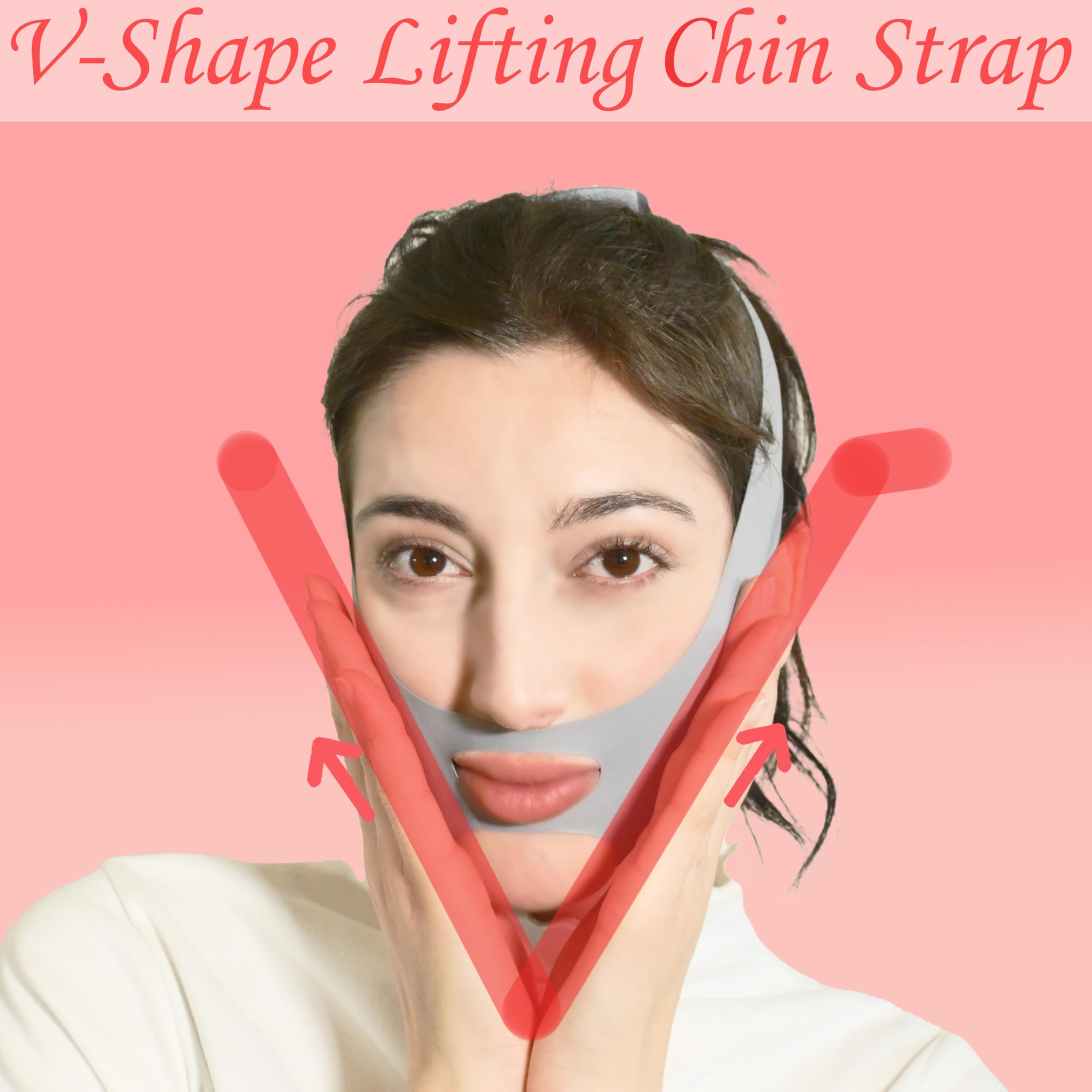 ADRUITE V Line Mask extra Velcro strap ensures secure fit.