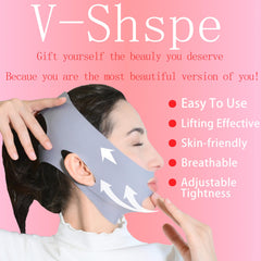ADRUITE V Line Mask helps define jawline and reduces double chin appearance.