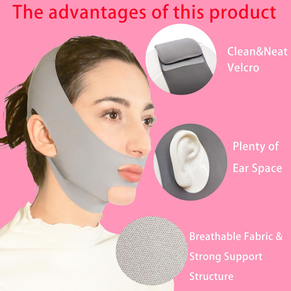 ADRUITE V Line Mask suitable for sleeping use and nightly wear.