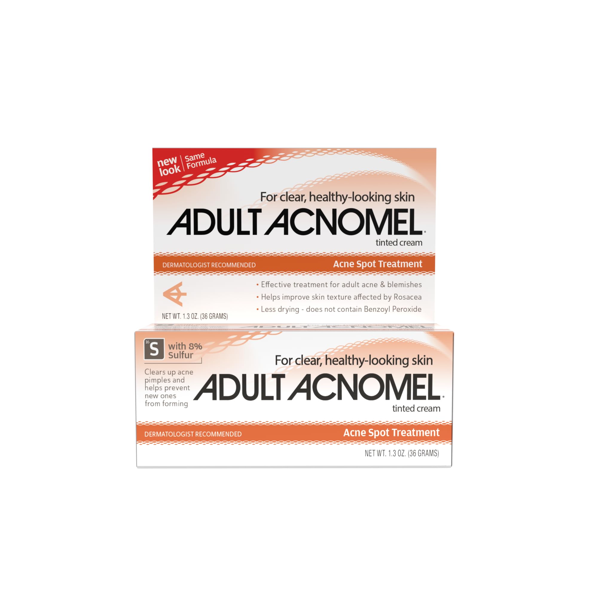 Adult Acnomel acne-cream-tube: targeted spot relief with a gentle, non-drying formula.