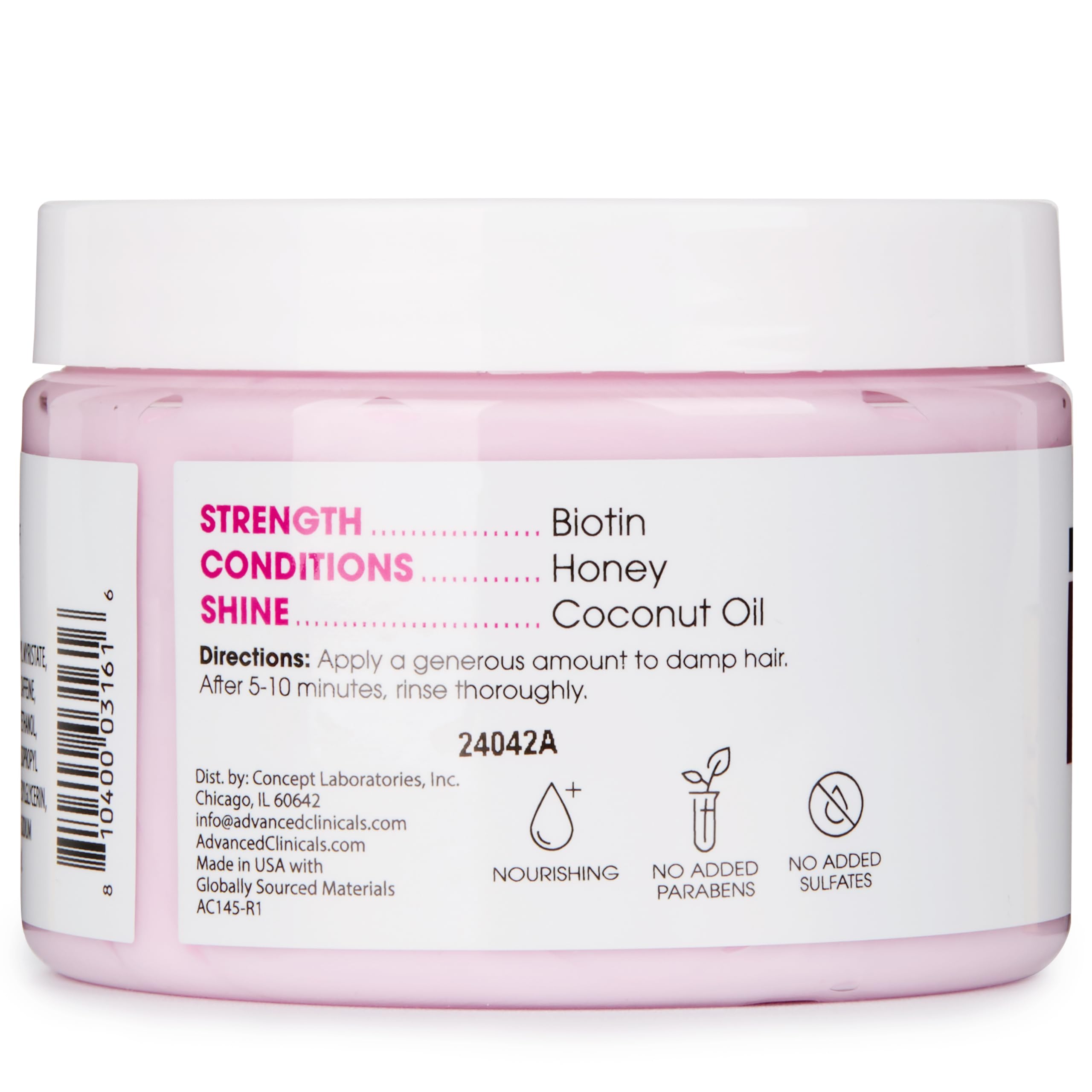 Advanced Clinicals Biotin Hair Mask salon-like results at home.