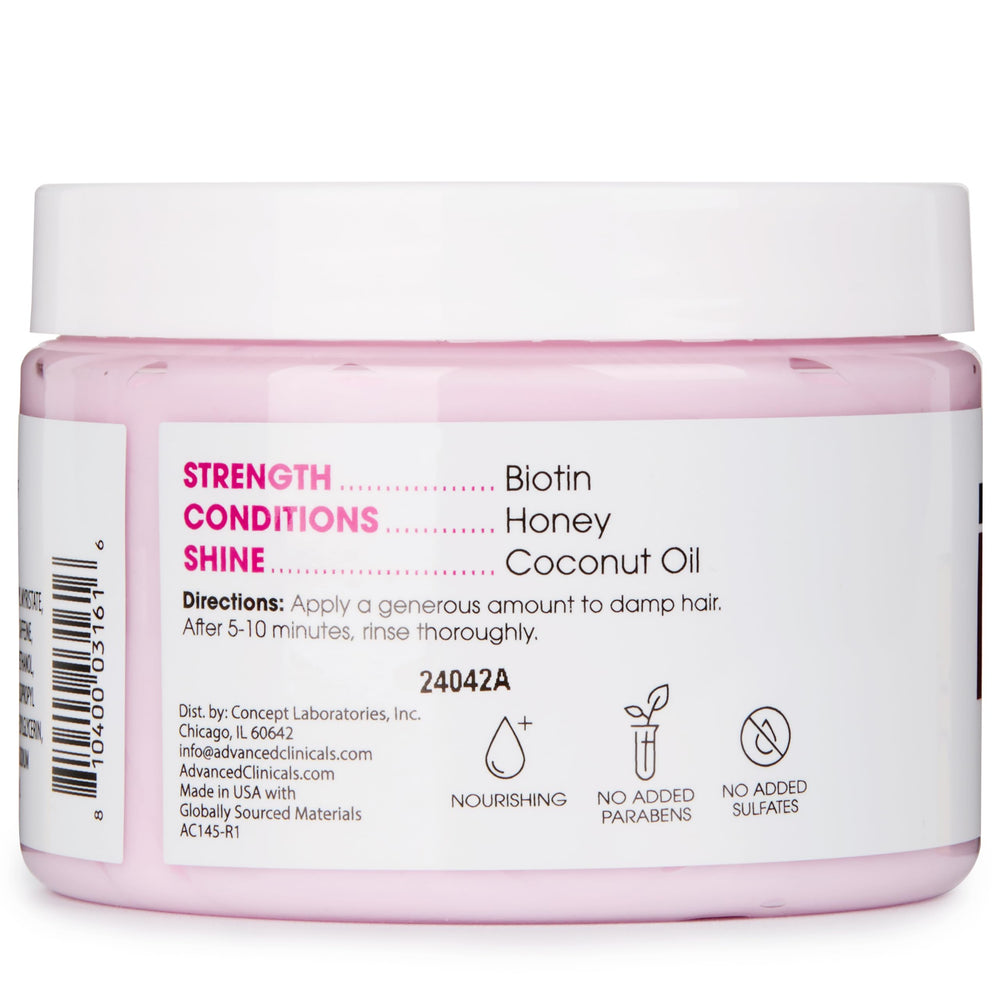 Advanced Clinicals Biotin Hair Mask salon-like results at home.