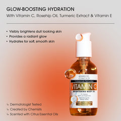 Advanced Clinicals Brightening Vitamin C Body Oil pump showing easy application.