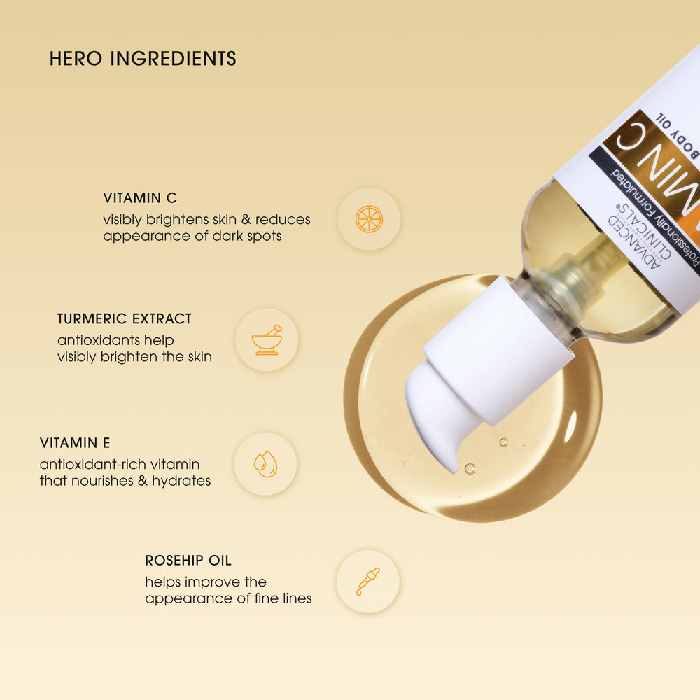 Advanced Clinicals Vitamin C Oil with rosehip and turmeric