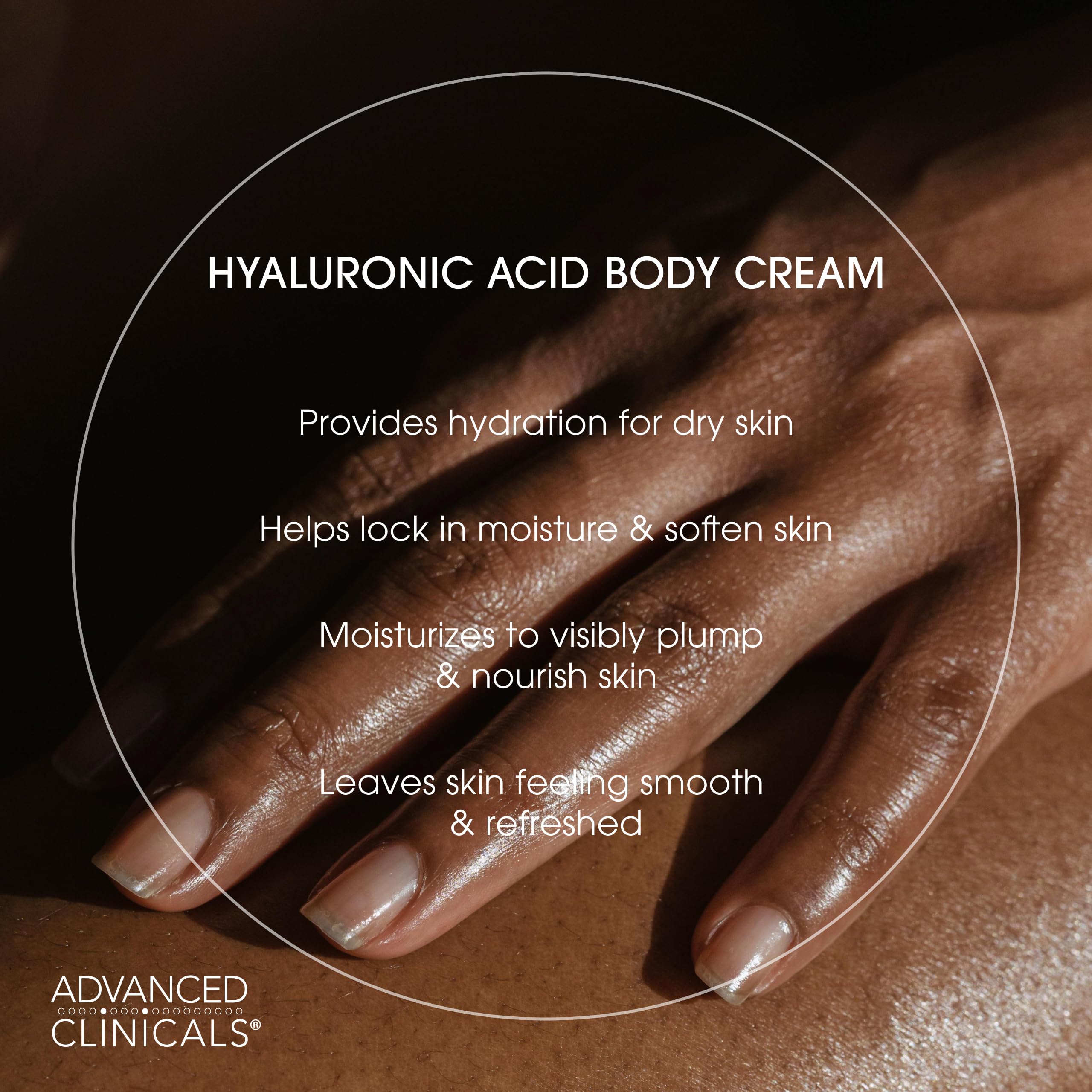 Advanced Clinicals rich cream texture up close for daily moisturization.