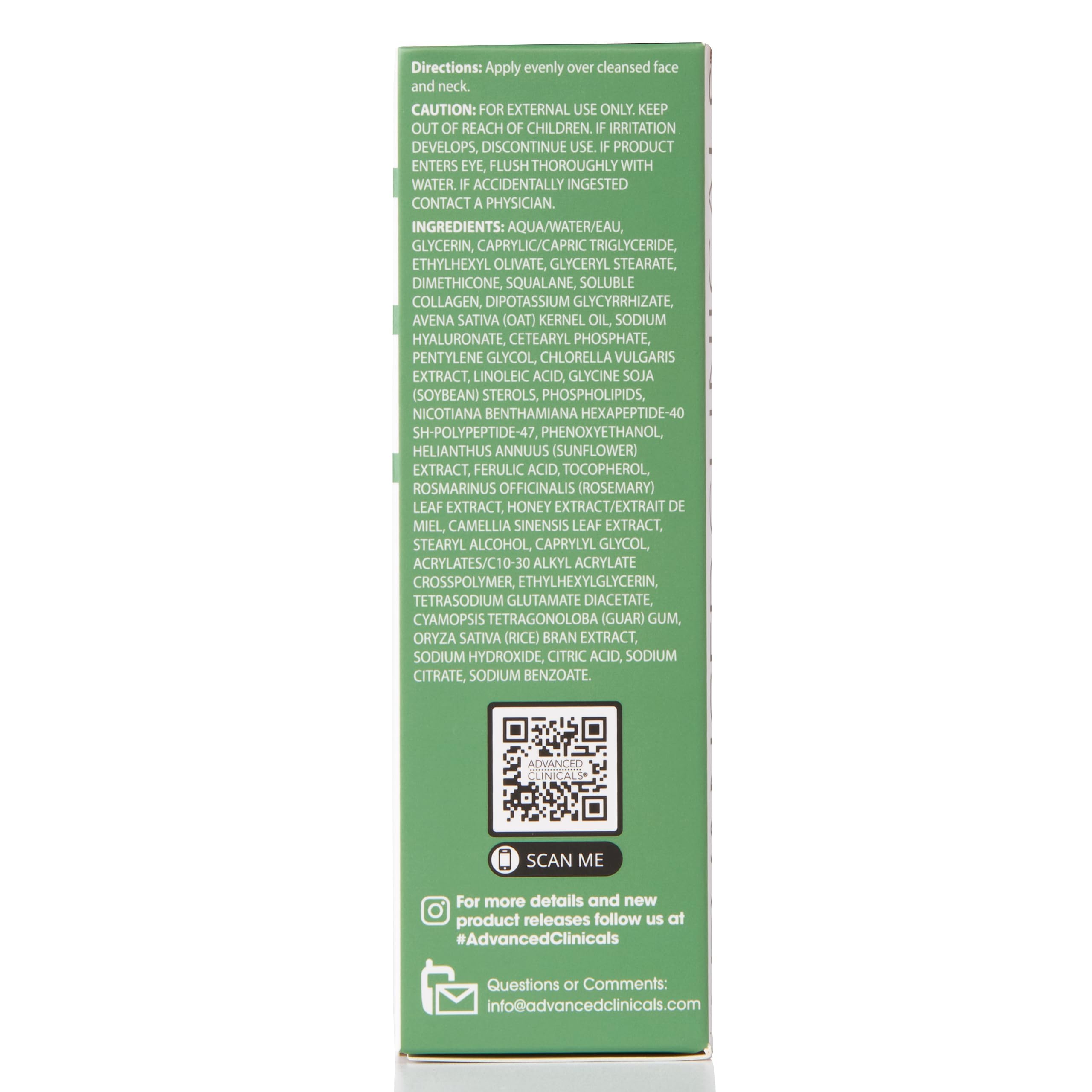 Advanced Clinicals Collagen Serum fragrance-free formula suitable for sensitive skin