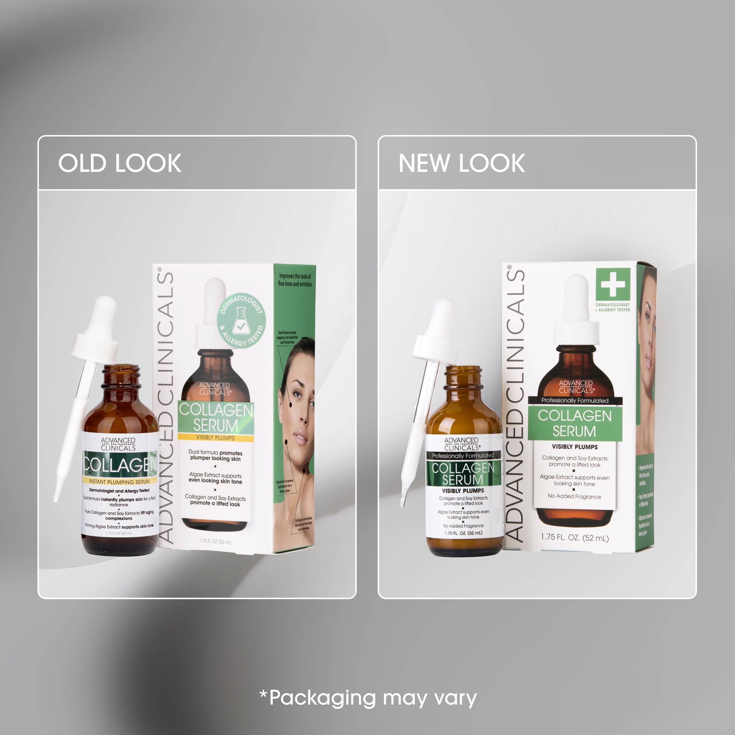 Advanced Clinicals Collagen Serum usage scene encouraging daily care routine