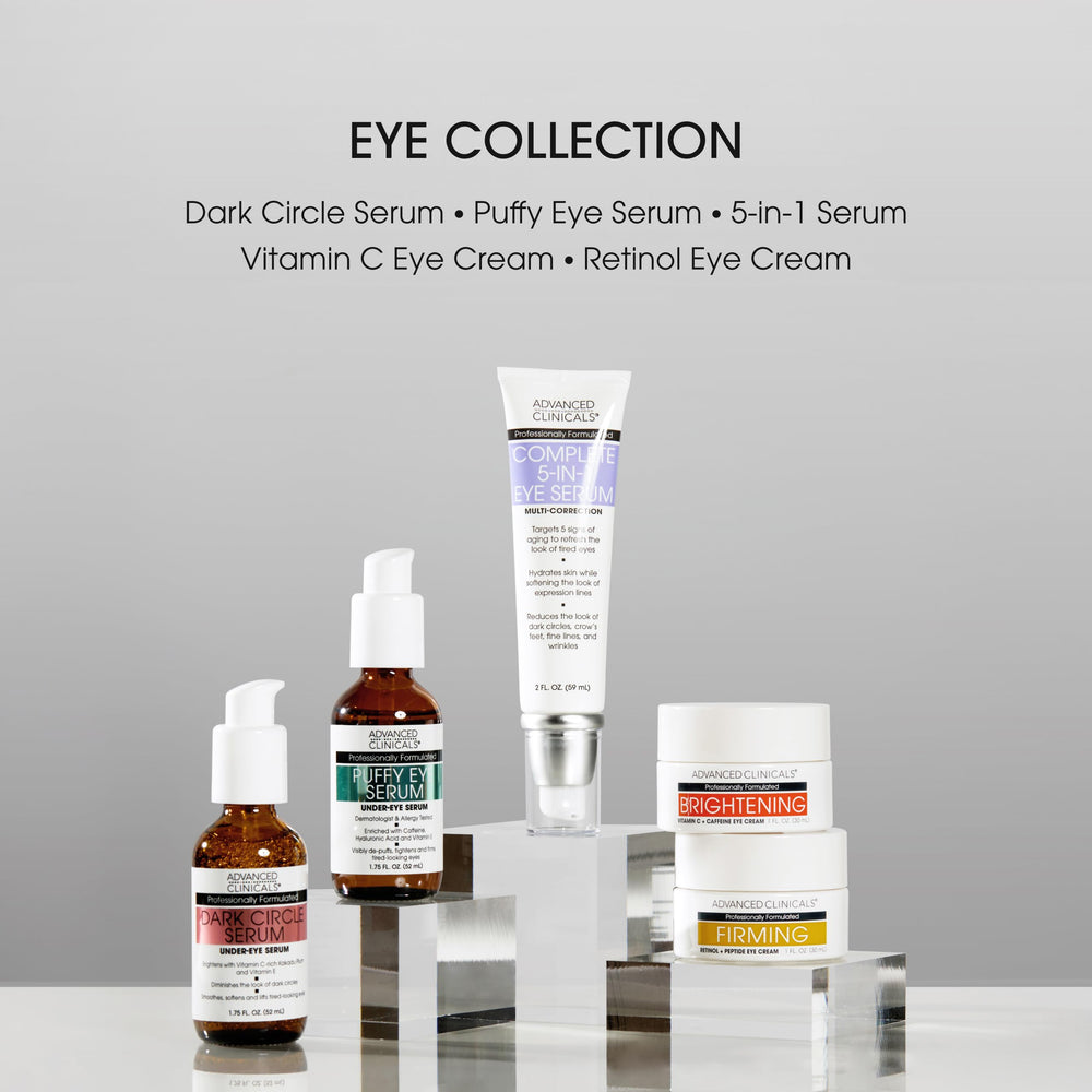 Advanced Clinicals under-eye serum swatch reveals hyaluronic acid for lasting moisture