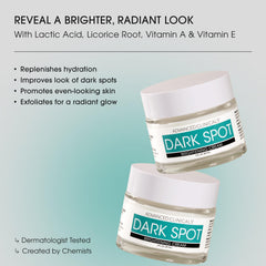 Advanced Clinicals cream swirled on hand demonstrates easy application and even tone potential