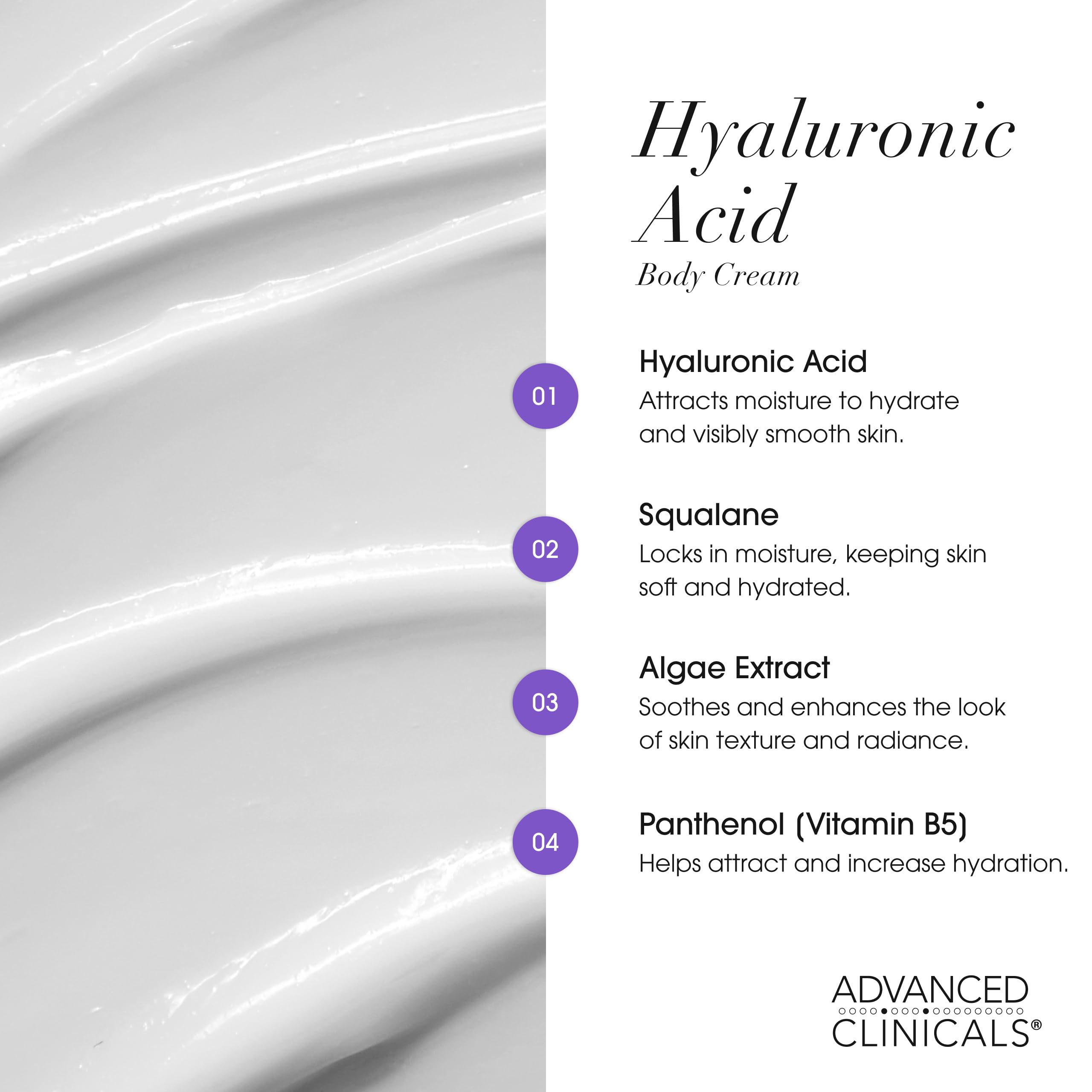 Dermatologist-tested Advanced Clinicals packaging signals reliability