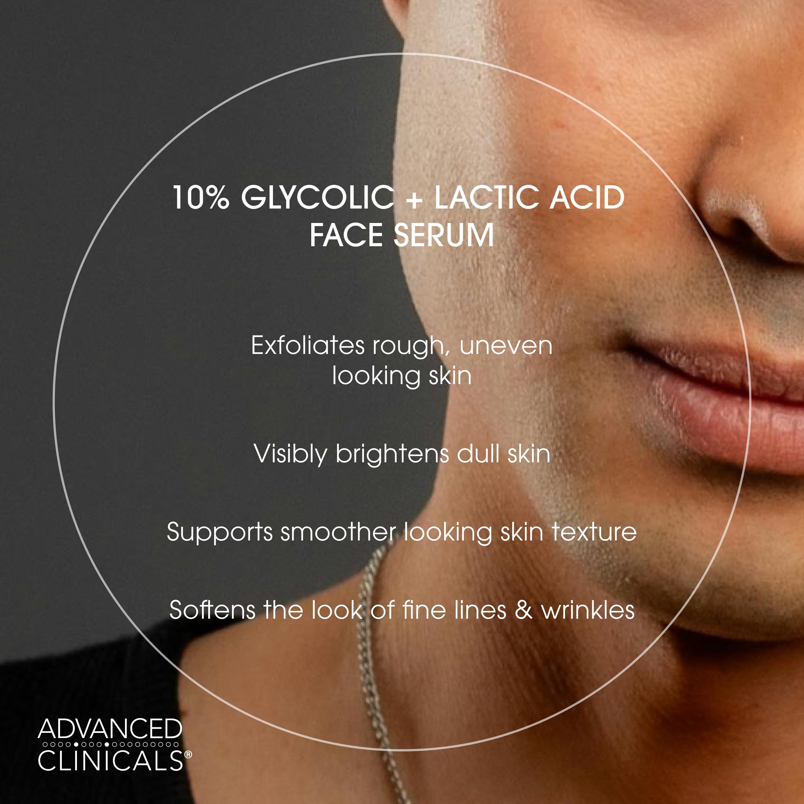 Advanced Clinicals light gel texture swatch ready for quick absorption
